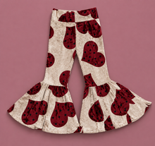 Load image into Gallery viewer, Cream Velvet Bell Bottoms