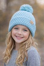 Load image into Gallery viewer, Kids Bee Stitch Kint Pom C.C Beanie