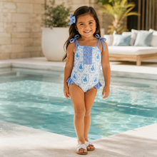Load image into Gallery viewer, Cinderella Castle Swimsuit
