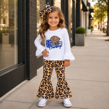 Load image into Gallery viewer, Dallas Cowboys Leopard Bell Bottom Set