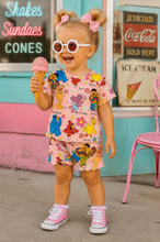 Load image into Gallery viewer, Sesame Street Scalloped Shorts Set