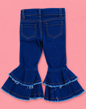 Load image into Gallery viewer, Denim Double Bell Bottoms