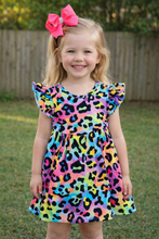 Load image into Gallery viewer, Neon Leopard Dress