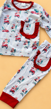Load image into Gallery viewer, Christmas Trucks Pajama Set