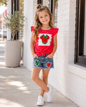Load image into Gallery viewer, Watermelon Minnie Denim Shorts Set