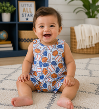 Load image into Gallery viewer, Baseball Romper