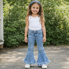Load image into Gallery viewer, Frayed Denim Jeans