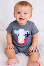 Load image into Gallery viewer, Boy's American Cow Romper
