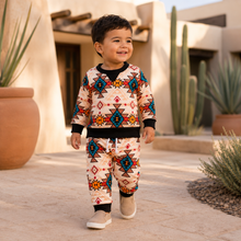 Load image into Gallery viewer, Black Aztec Jogger Set
