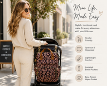 Load image into Gallery viewer, Leopard Backpack Diaper Bag