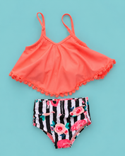 Load image into Gallery viewer, Flamingo Bikini Swimsuit