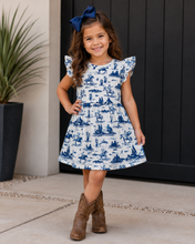 Load image into Gallery viewer, Blue Western Dress