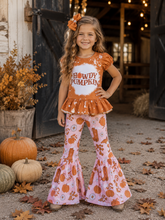Load image into Gallery viewer, Howdy Pumpkin Bell Bottom Set