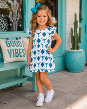 Load image into Gallery viewer, Blue Skull Dress