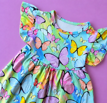 Load image into Gallery viewer, Colorful Butterfly Dress