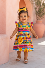 Load image into Gallery viewer, Sunflower &amp; Serape Dress
