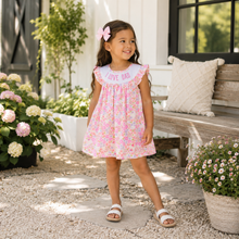Load image into Gallery viewer, I Love Dad Smocked Dress