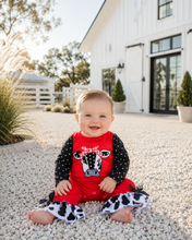Load image into Gallery viewer, Bandana Cow Romper