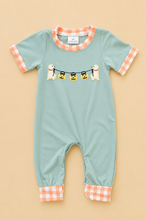 Load image into Gallery viewer, Jack-o-lantern Puppy Romper