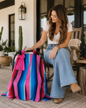 Load image into Gallery viewer, Pink Serape Car Seat Cover