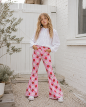 Load image into Gallery viewer, Strawberry Flare Jeans