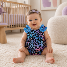 Load image into Gallery viewer, Bright Leopard Romper