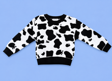 Load image into Gallery viewer, Cow Print Sweater