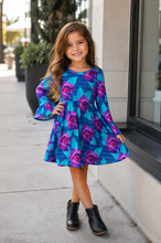 Load image into Gallery viewer, Purple Rose Dress