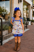 Load image into Gallery viewer, Texas Girl Gingham Shorts Set