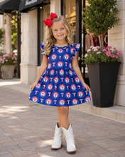 Load image into Gallery viewer, Texas Rangers Logo Dress