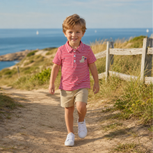Load image into Gallery viewer, Boys Patriotic Dog Striped Shirt