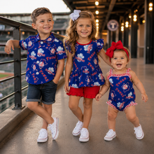 Load image into Gallery viewer, Texas Rangers Romper