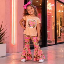 Load image into Gallery viewer, Mama's Girl Leopard Bell Bottom Set