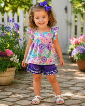 Load image into Gallery viewer, Floral Shorts Set