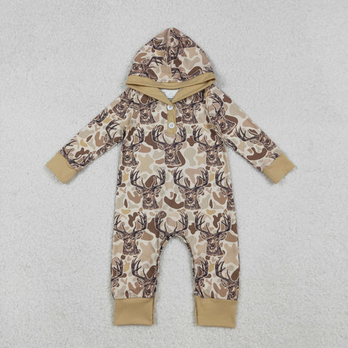 Camo Deer Hooded Romper