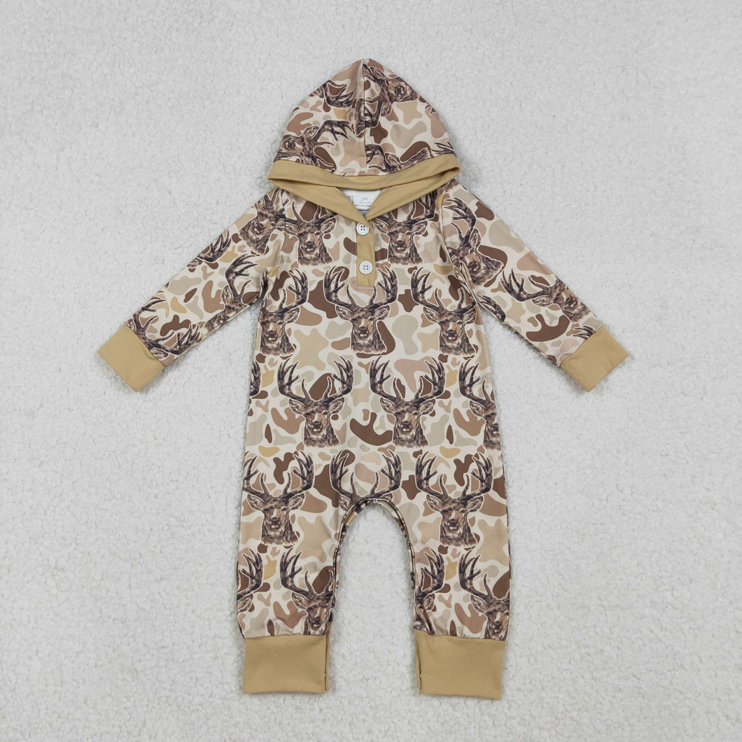Camo Deer Hooded Romper