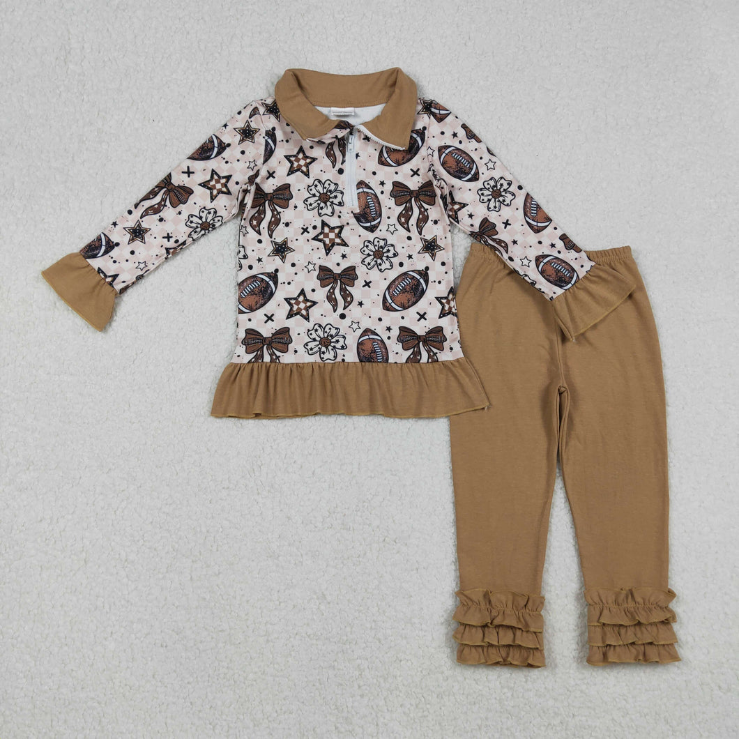 Girl's Football Pullover Set