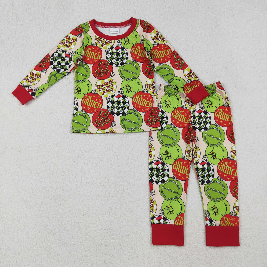 Grinch Ornament Pajama Set