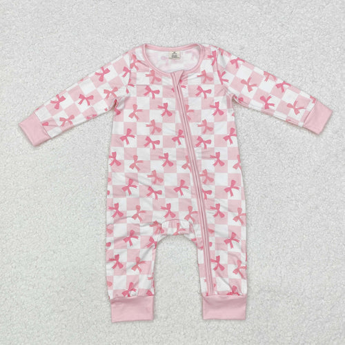 Pink Bow Bamboo Blend Sleeper