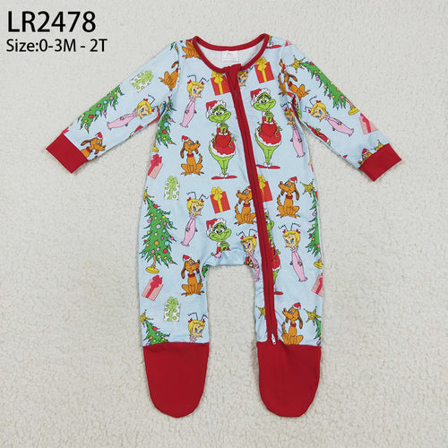 Grinch Footed Sleeper