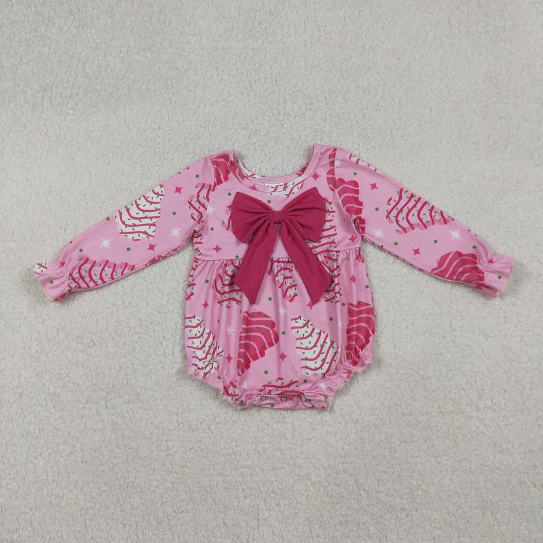 Pink Christmas Cakes Onesie