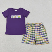 Load image into Gallery viewer, Mardi Gras Shorts Set