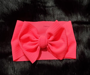 Neon Pink Bow Wrap