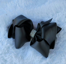 Load image into Gallery viewer, Black Hair Clip Bow