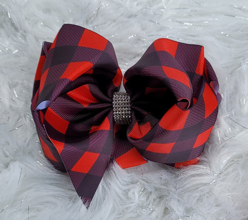 Buffalo Plaid Bow