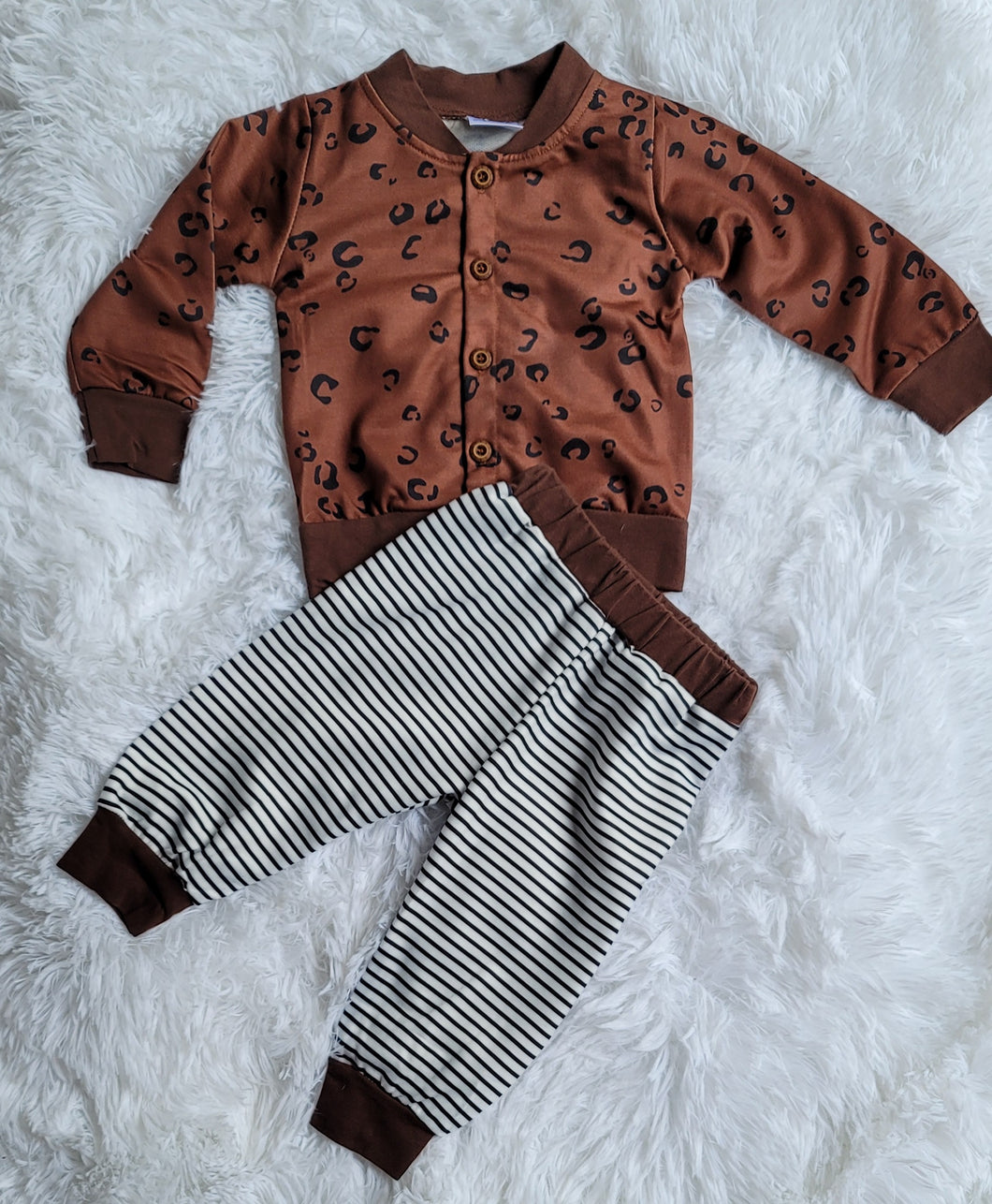 Leopard Jacket Pants Set