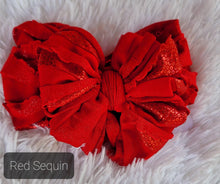 Load image into Gallery viewer, In Awe Ruffled Headwrap Bows