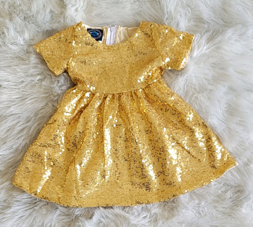 Gold Sequin Dress