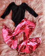 Load image into Gallery viewer, Pink Velvet Bell Bottoms