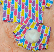 Load image into Gallery viewer, Peeps Bunny Tail Shorties Set